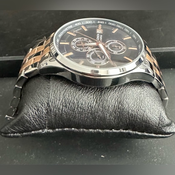 SEKONDA - Sports Chronograph Watch | Two Tone Case & Stainless Steel Navy Dial - Picture 5 of 7